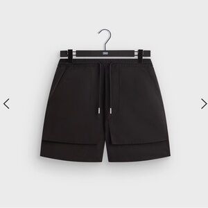 Kith Midnight Black Alden Pocket Athletic Shorts. Size M